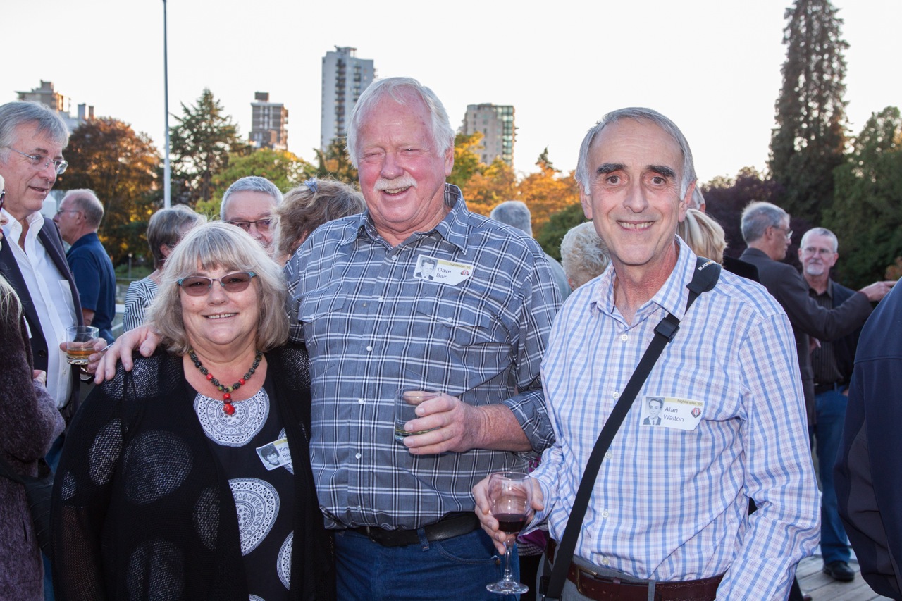 Kirsten Eastland, David Bain, and Alan Walton at the Class of 1965 the 50th reunion