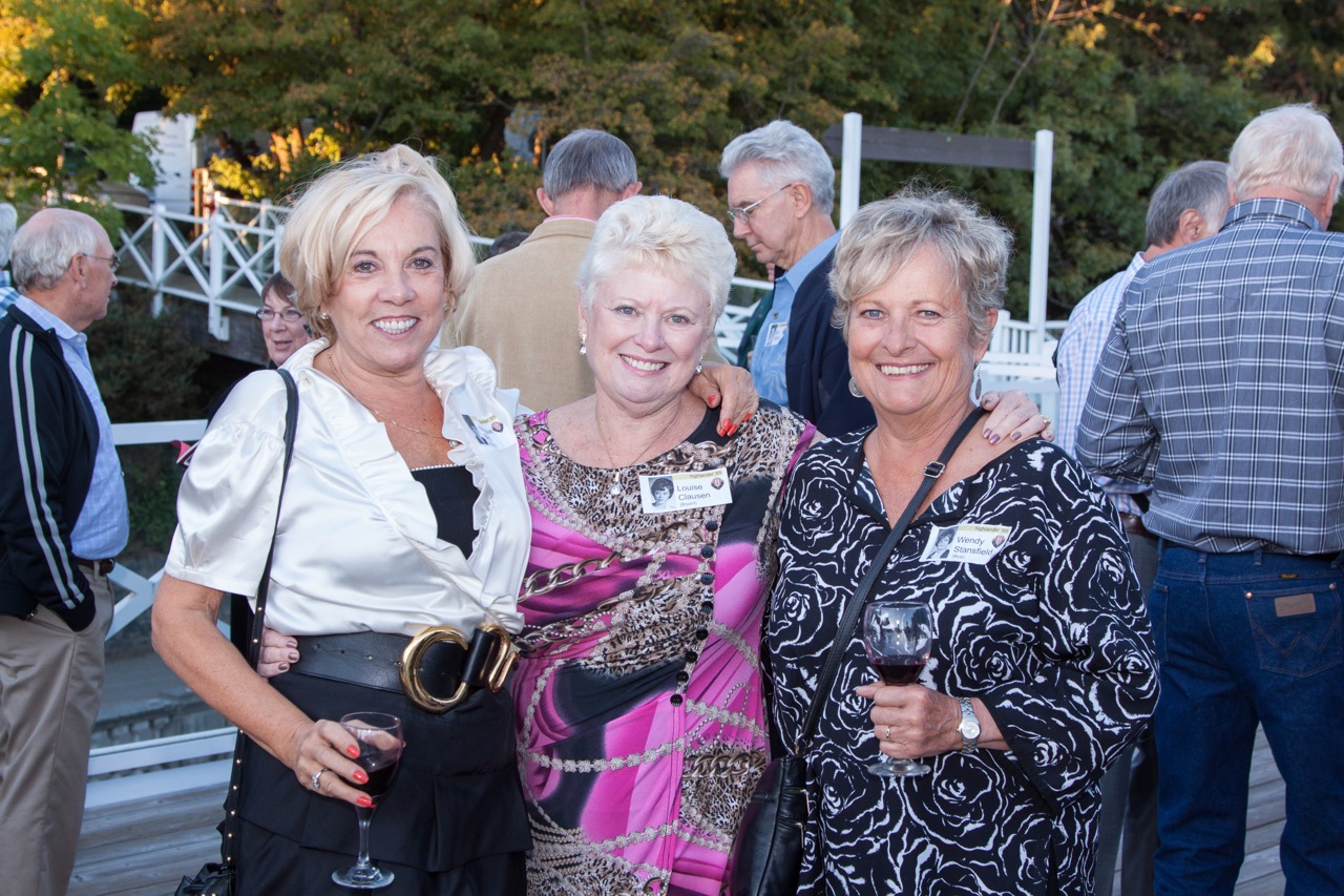 Nathalie Gaglardi, Louise Bryant, and Wendy Bice at the Class of 1965 the 50th reunion