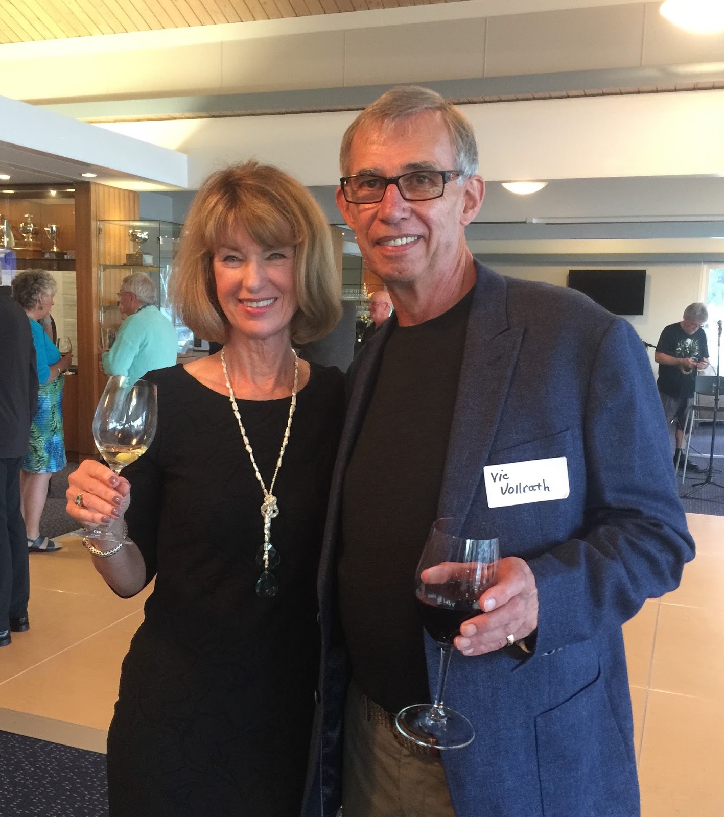 Diane Poole Lauga and Vic Vollrath at the Class of 1965 a shared 70th birthday