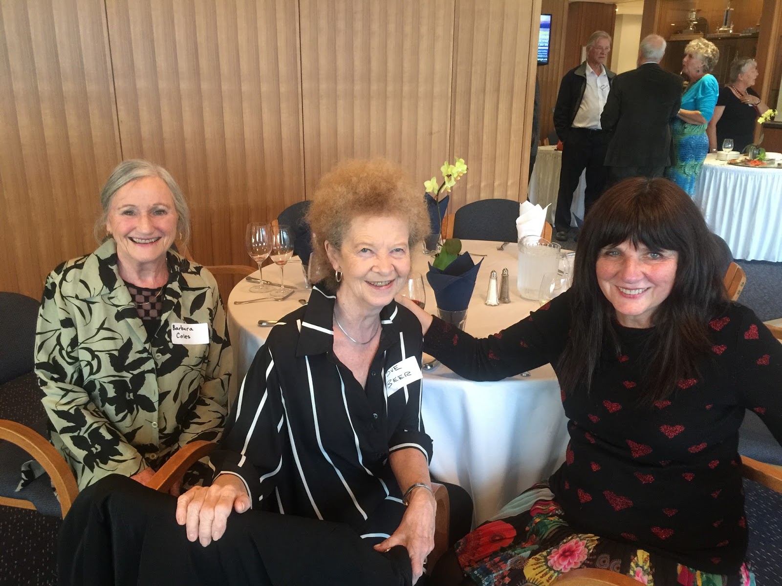 Friends at the 70th birthday at the Class of 1965 a shared 70th birthday
