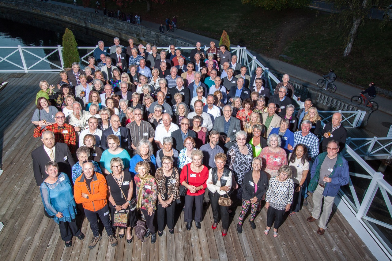 West Vancouver Class of 1965 alumni together at the 2015 reunion